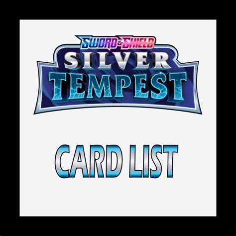 silver tempest trainer gallery|silver tempest complete card list.